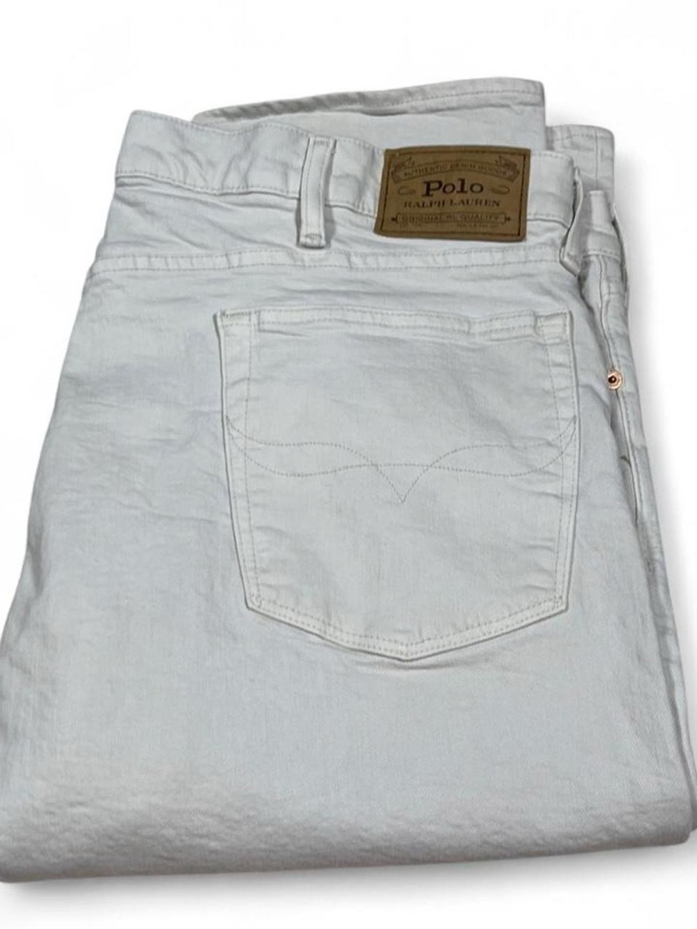 NWOT! Polo Ralph Lauren The Sullivan Slim White Jeans Men’s Size W40 L30 Cream